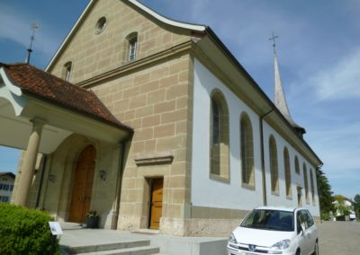 Rénovation de l'église à Tafers